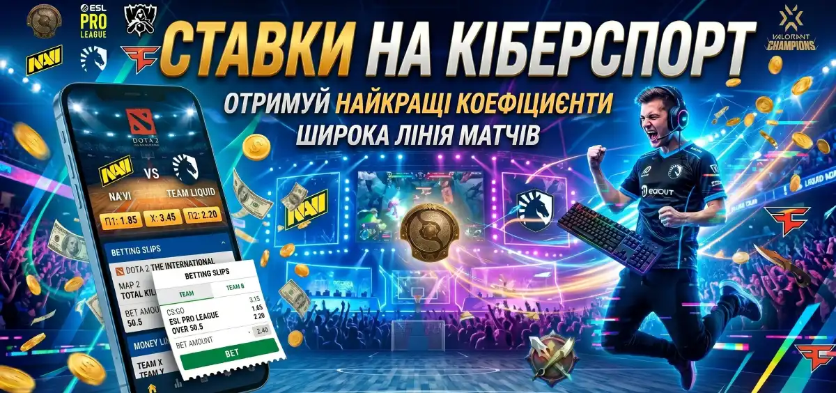 Ставки на кіберспорт 2026